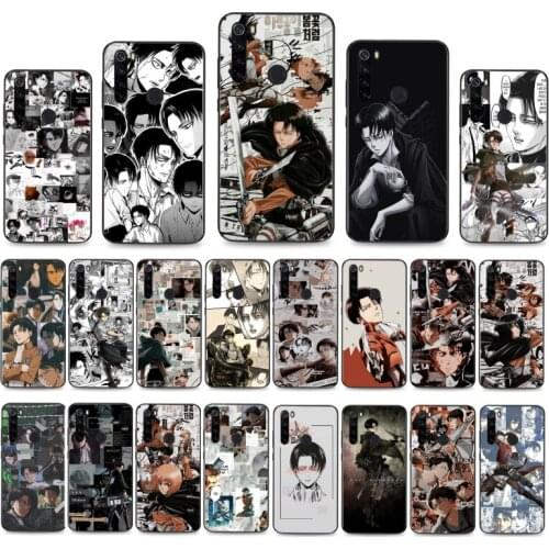 Anime Attack On Titan Levi Ackerman Phone Cases For Xiaomi Redmi Note7 Pro Note8 Pro 8T Note9 9S Redmi8 8A Note10 Pro 9C X3