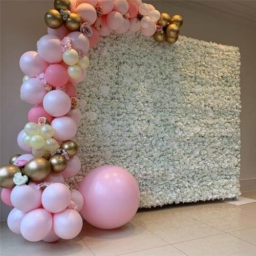 Pure White rose hydrangea flower backdrop wedding flower wall Baby Shower Background home party Wedding Baby Shower decoration