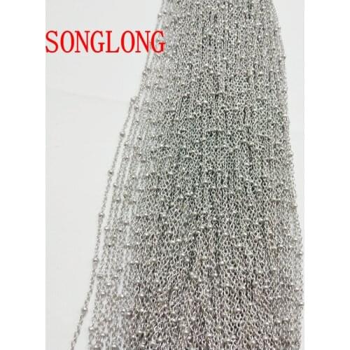 DIY Stainless Steel bead chain apply to necklace/earring/bracelet/anklet/ This chain can pass the 48-hour salt spray test