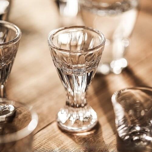 Crystal liquor cup glass liquor cup foreign liquor cup small one cup 2 two liquor bullet glasses wine glasses