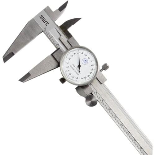 Dial Caliper 0-200mm/0.02 Metric Stainless Steel Shock-proof Measurement Gauge Calipers