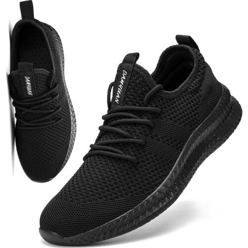 Damyuan Mens Casual Shoes Size 46 Breathable Hard-Wearing Running Sneakers Non-slip Wear-resistant Outdoor Walking Sport Shoes