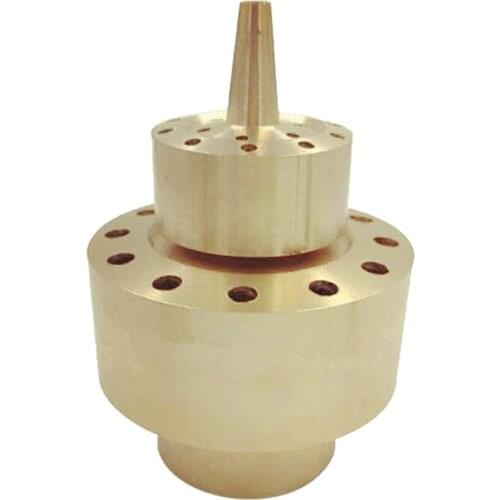 Brass 2-Layer Column Fountain Nozzle ler Spray Pond