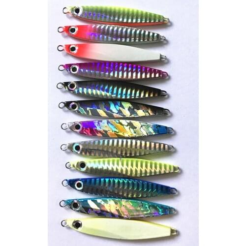 Hot Sale 1 Pieces22g70mmMetal Lure Fishing Spoon Freshwater Fishing Hard LureSliceJigBait Spoon Fishing Tackle Metal Jigging