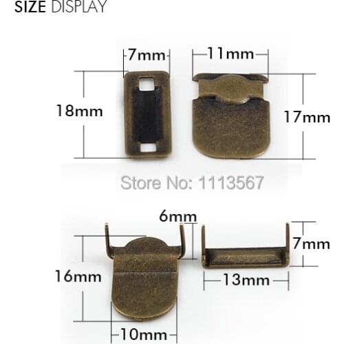 Metal Antique Bronze Hook Eye Clasp Waist Extender Button Sewing On Garment Accessories Coser Sewing Supplies 100set/ K192