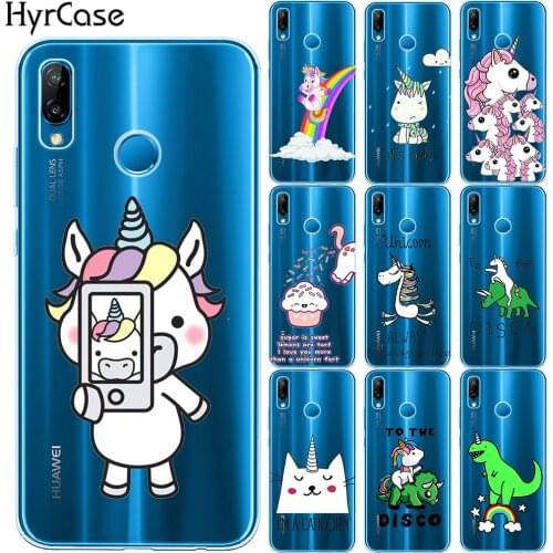 Cartoon Hippo Unicorn Horse Soft TPU Case Cover For Huawei P8 P9 P10 P20 Lite P30 Lite Pro Mate 10 20 Lite Pro Silicon Capa