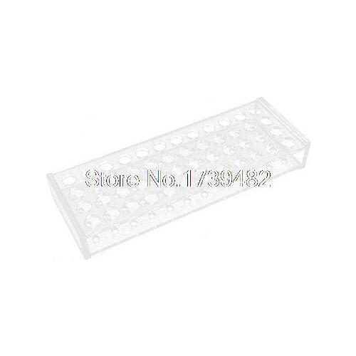Clear Plastic 48 Holes Test Tubing Rack Holder for 1.5ML Centrifuge Tube