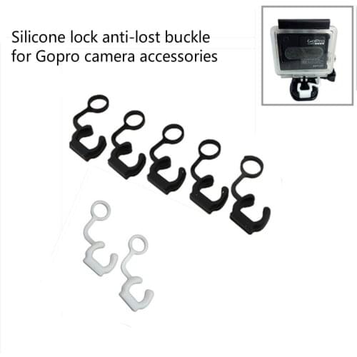 2Pcs/Set Silicone Rubber Lock Plug For GoPro Hero 9 8 7 6 5 4 Anti-Lost Buckle For Yi 4K SJCAM Go Pro Action Camera Accessories