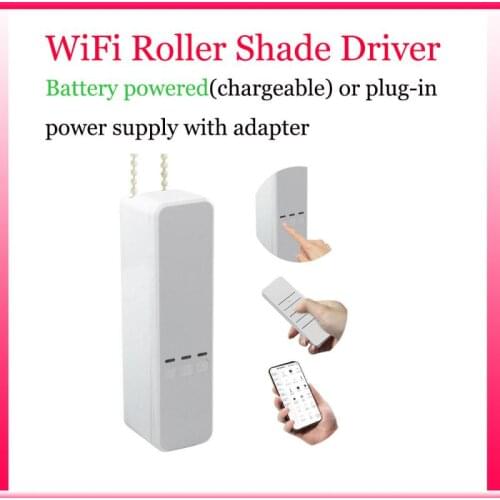 WiFi Tuya App DIY Smart Motorized Chain Roller Blinds Shade Shutter Drive Motor Powered By Battery Work With Alexa Google Home