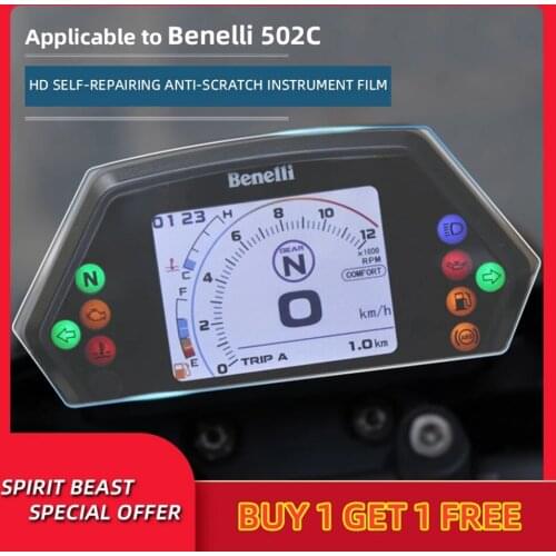 Spirit Beast Motorcycle speedometer TPU Scratch Protection Film Dashboard Screen Instrument waterproof Film For Benelli 502C