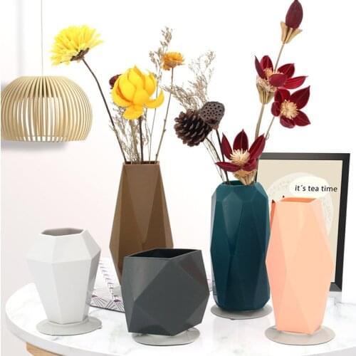 Retro Silica Gel Vase Paste Anti-drop Decoration Simple Vase Stable Suction Cup Home Desktop Decoration Home Accessories