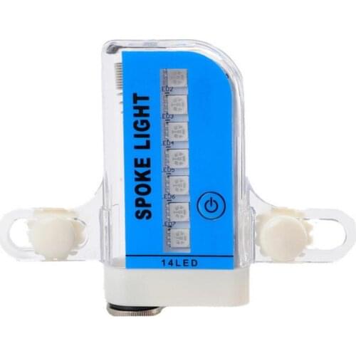 Waterproof Bicycle Cycling Wheel Tire Valve Stem Rim Decor LED Spoke Light Lamp