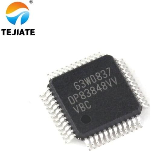 1PCS DP83848CVVX DP83848VV DP83848CVV LQFP-48 Ethernet Transceiver