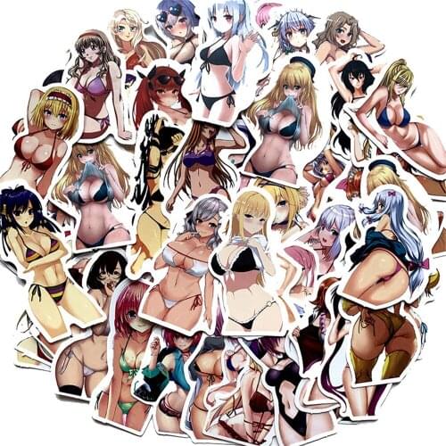 10/30/50PCS Bikini Sexy Beauty Waterproof Car Stickers Decoration Car Phone Tablet Luggage Waterproof Stickers Wholesale