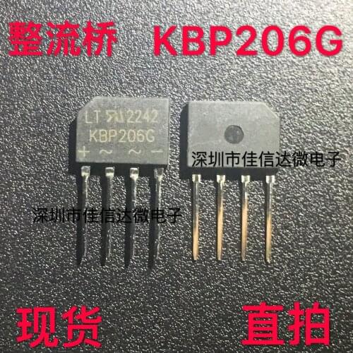 100% New Original 5pcs/lot High Quality KBP206 KBP206G 2A 600V SEP
