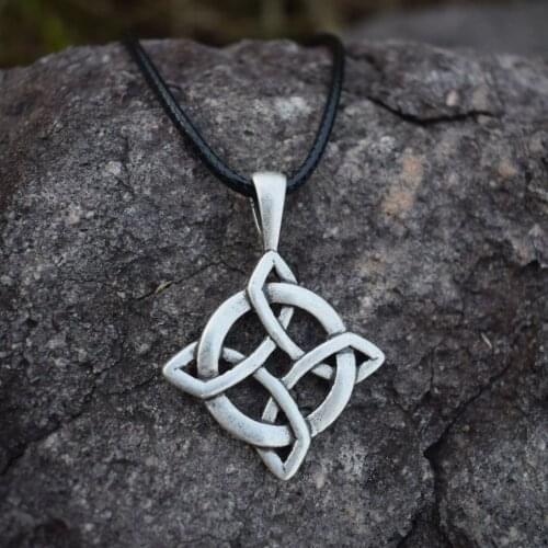 12pcs Celtic Knot Necklace Irish Celtic Round Pendant Necklace Sanlan Jewelry Birthday Gift