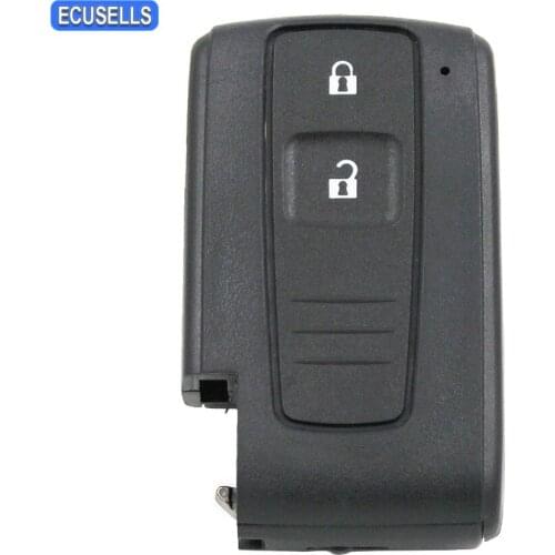 2 Button Remote Key Case Shell Smart Car Key Housing for Toyota Prius 2004 - 2009 Corolla Verso Camry Without Uncut Blade
