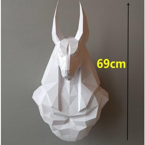 3D Anubis Re Horus Egyptian Gods Series Underworld Home Wall Decoration Paper Model DIY Papercraft Geometric Polygon Sculpture