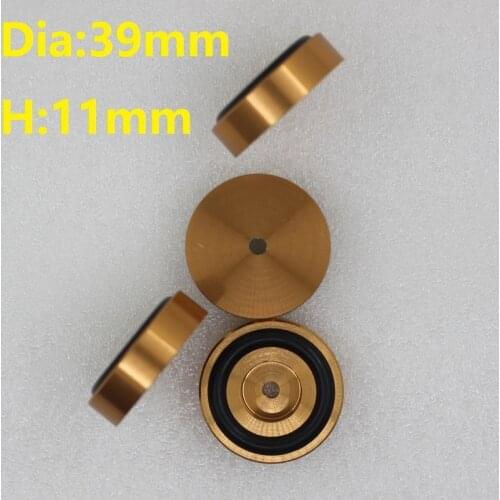 4PCS 39*11mm Aluminum Machine Feet Rubber Ring Absorb Shock Gold And Silver DIY Audio Kits