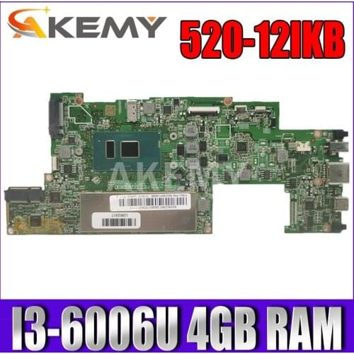 Akemy For Lenovo Miix 520 520-12IKB Laotop Mainboard 520-12IKB Motherboard with I3-6006U CPU 4GB RAM