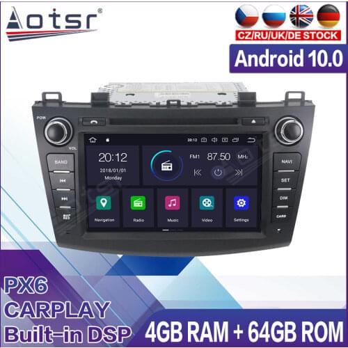 For Mazda 3 Axela 2009-2012 Car Multimedia Radio Player Stereo Android 10.0 DSP 8 inch IPS Screen Audio GPS Navigation head unit