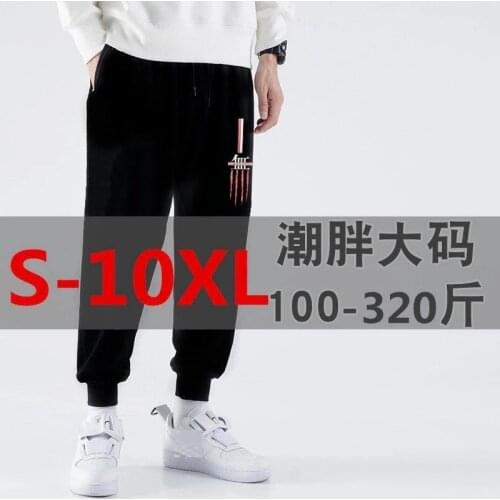 Big size 10XL 140KG summer spring men big sales sports sweatpants pants elasticity cheap home pencil pants loose Trousers