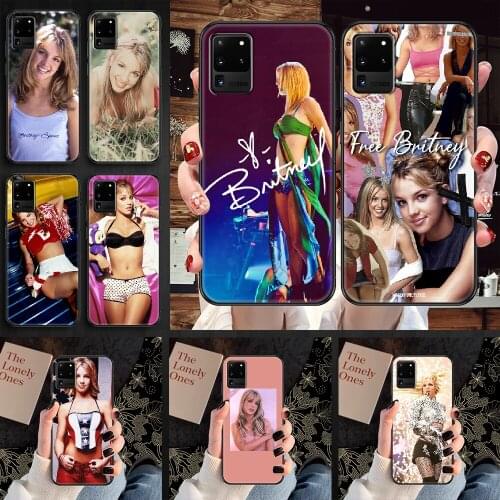Britney Spears Phone case For Samsung Galaxy Note 4 8 9 10 20 S8 S9 S10 S10E S20 Plus UITRA Ultra black pretty waterproof tpu