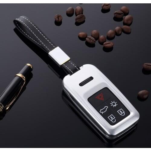 Aluminum Alloy Car Remote Key Case Shell Cover Car Styling Key Cover For volvo xc60 xc90 v60 s60 c70 v40 Car accessories
