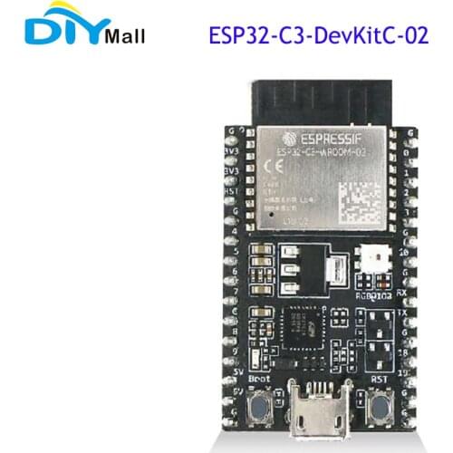 ESP32-C3-DevKitC-02 ESP32-C3 WROOM Module WIFI Bluetooth-compatible Development Board 4MB SPI Flash Based on ESP32-C3-WROOM-02