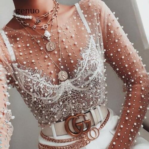 Genuo Transparent Blouses