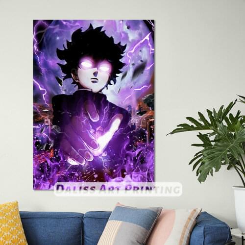 Canvas Anime Mob Psycho 100 Pictures Home Decoration Paintings Poster HD Prints Wall Art Modular Living Room Framed