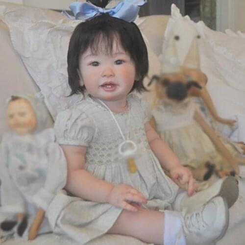 28inch Reborn Doll Kits Lifelike Reborn Girl Teegan In Fresh Color Diy Unfinished Doll Parts Vinyl Reborn Dolls Kit Toys