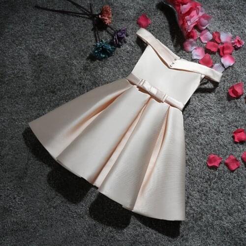 Elegant Off Shoulder Tulle Summer Girls Pageant Dress Flower Girl Dress for Wedding Girl Party Princess First Communion Gowns