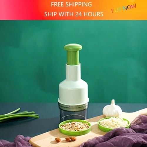 Multifunctional Garlic Blender Hand Pressure Cooking Tools Kitchen Utensils Pepper Ginger Stainless Steel Useful Slice Grinder