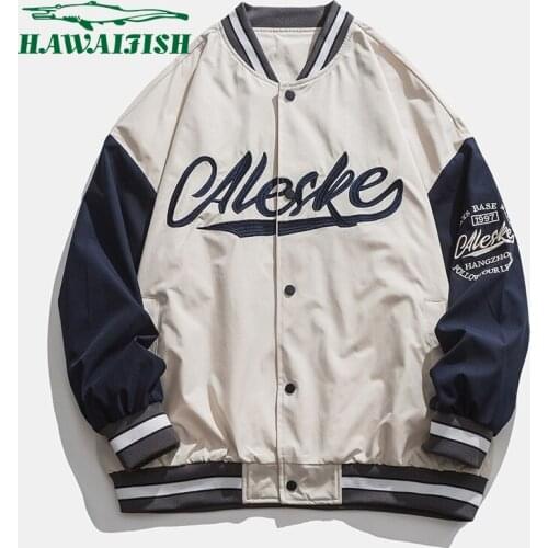 Man jacket mens baseball uniform fashion male Korean trendy loose jacket casual streetwear hip hop mens jackets and coats