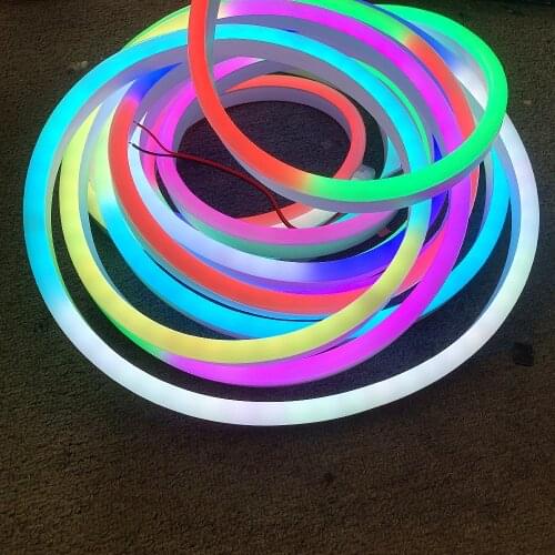 WS2811 Neon Sign Tube LED Strip Light Silica Gel Full Color Individually Addressable Flexible Neon Soft Lights For Outdoors