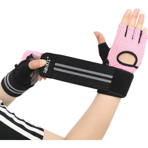 Gym Gloves Women Men Breathable Shockproof Fitness Gloves Bodybuilding Dumbbell Musculation Weight Lifting Cycling Sport Gloves