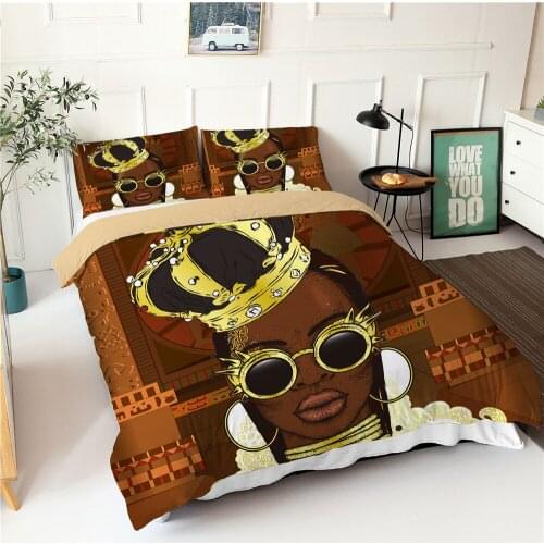 Colored Religious Figure Pattern Bedroom Duvet Cover (including Pillowcase) Single/double Bed 2 / 3PS Queen Bohemian Bedding