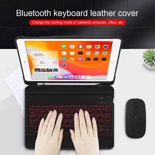 Backlight Bluetooth Keyboard Protector Cover for Apple Pad 9.7 2018 2017/Pro 9.7 / Air 3 /Pro 10.5 /Air 2/ Air1 Tablet Case