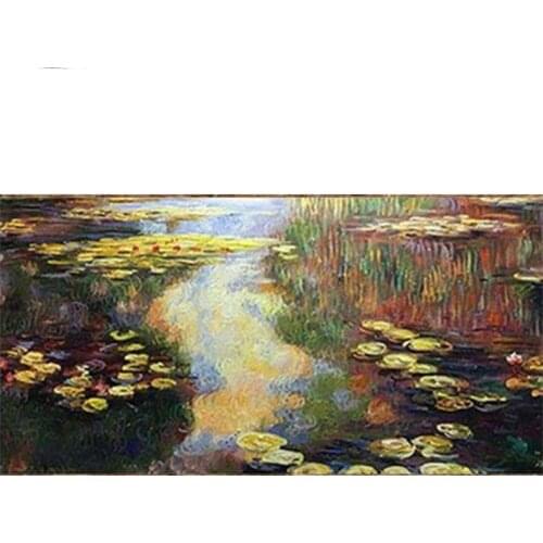 Full Square diamond Mosaic diamond Embroidery Claude Monet 5d Diy Diamond Painting Water Lilies Cross Stitch rhinestoneZP-1171