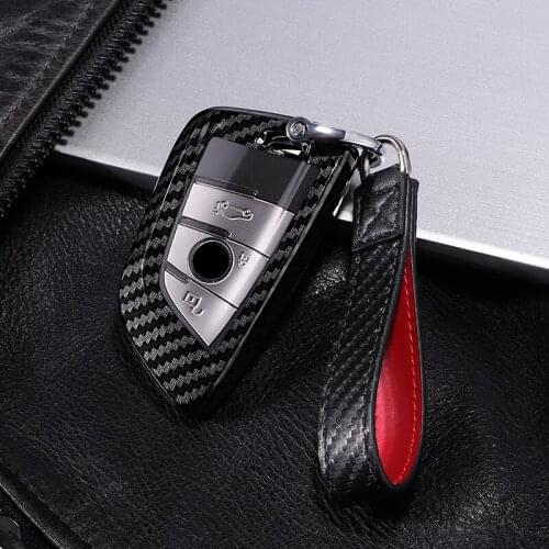 PC carbon fiber Full protective Car key cover key shell case For Bmw X5 F15 E53 X1 F48 X3 E83 X4 G30 F10 F31 F30 E30 E38 E39 E46