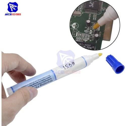 Diymore Soldering Pen 951 Low-Solids Non-clean Welding Rosin Flux Pen 10ml for DIY Solar Cell Solder FPC/PCB SMT SMD Rework