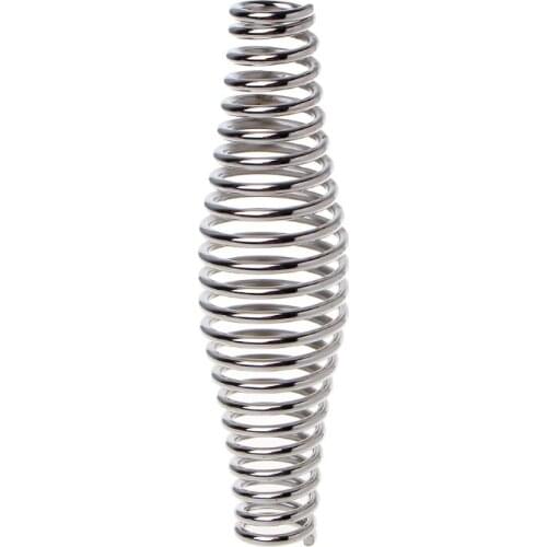 BBQ Stainless Steel Handle Spring Wood Furnace Stove Smoker Elastic Steel Roll