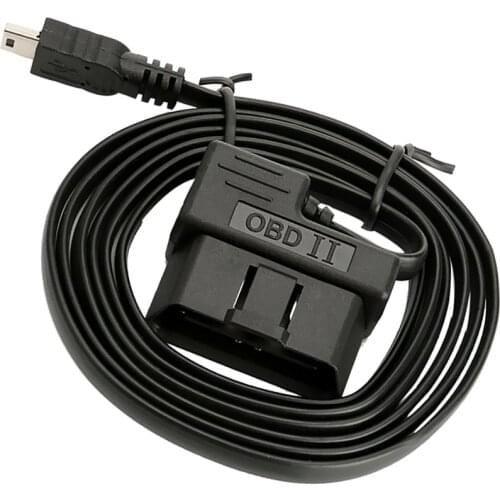 Replacement Car Head Up Dispaly OBD II 2 16 Pin to Mini USB Cable 1.8 Meter