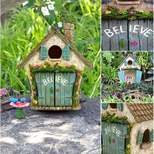 Resin Miniature Decor Kit Fairy Garden Style Gardening Accessories Gifts for Christmas Yard Decor Figurines Outdoor TN88