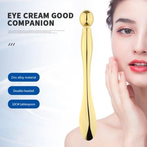 Alloy Metal Cosmetic Spatulas Facial Mask Spoon Eye Cream Mixing Spatula Scoop Anti Wrinkle Massage Sticks Makeup Tools TSLM1