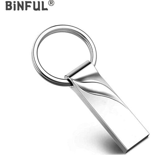BiNFUL New style usb flash drive Waterproof Metal pen drive High Speed 2.0 usb stick 4GB 8GB 16GB 32GB 64GB 128GB 256GB pendrive