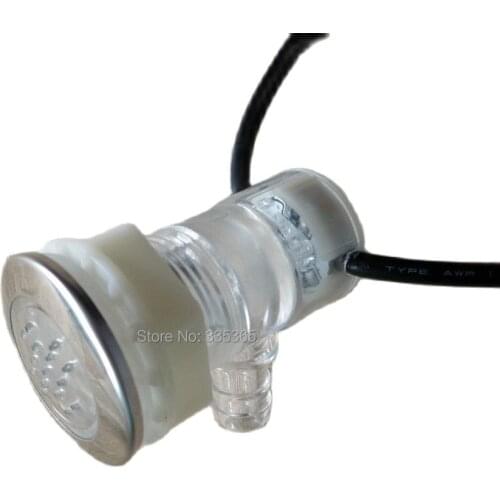 10pcs waterproof RGB underwater outdoor hottub led light bubble air jet led lamps with 1pcs light controller and 1pcs adapter