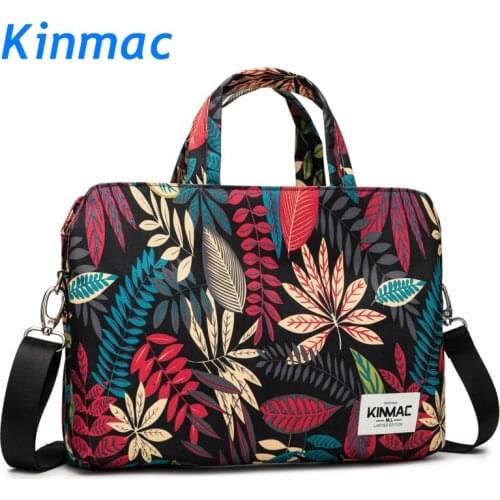 Brand Kinmac Waterproof Messenger Laptop Bag13,14,15,15.6 inch,Black Maple Leaf Case For MacBook Air Pro13.3,15.4 Dropship F129