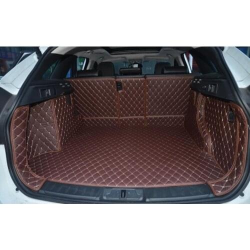High quality! Full set car trunk mats for Jaguar F-PACE 2019-2016 durable boot carpets cargo liner for F-PACE 2018,Free shipping
